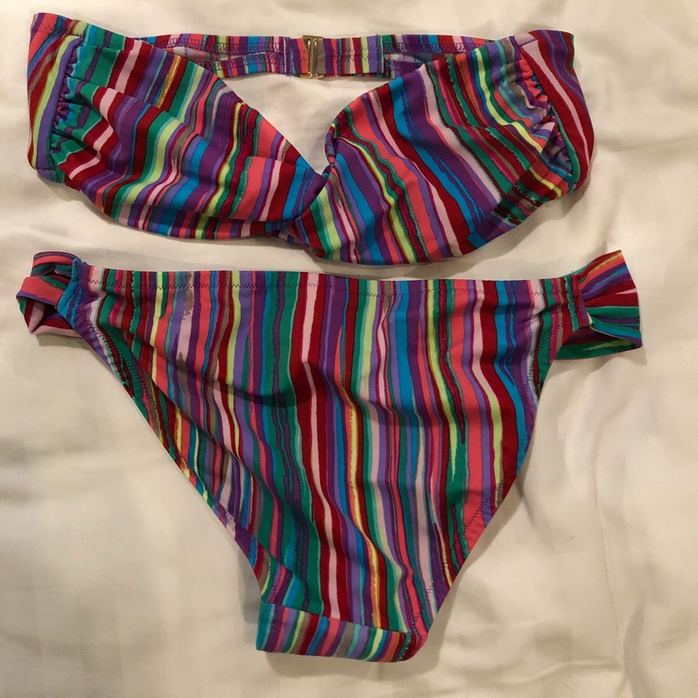 VS Striped Bikini Set - Picture 2 of 3